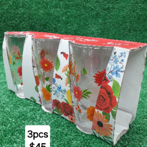 lotus 3pc glass set
