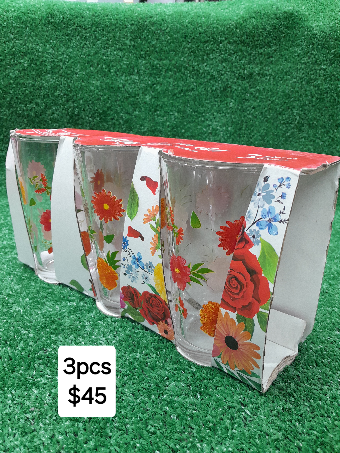 lotus 3pc glass set