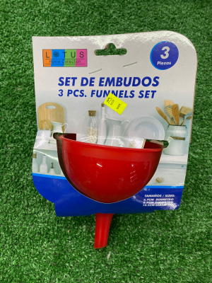 3pcs Funnel set lotus