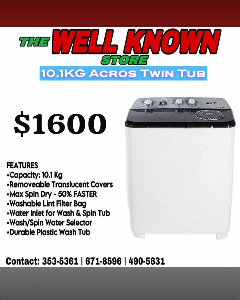 Acros 10.1kg Twin Tub