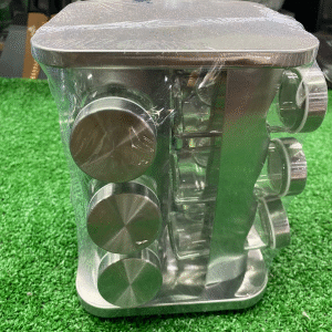 12 Jar Spice Rack Square Silver