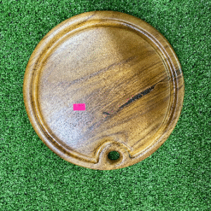 Teak Circle Cutting Board With Hole