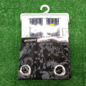 Eylem Black Floral Curtain