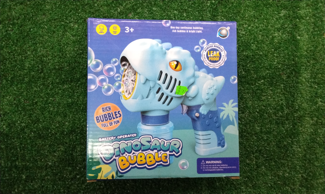 Dinosaur bubble gun