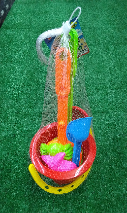 Red Beach Bucket With Shovel
