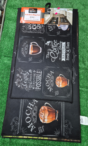 2pc Kitchen Mat Set RG839