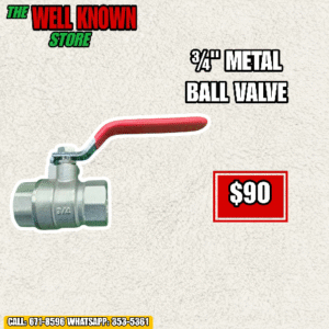 ¾" Brass Ball valve