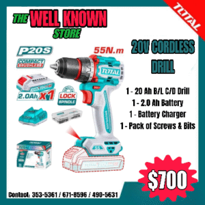TOTAL Compact Brushless Cordless Drill