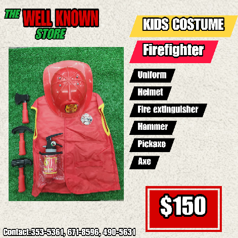 Kids Cosplay Firefighter