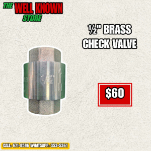 Brass core 1/2" check valve
