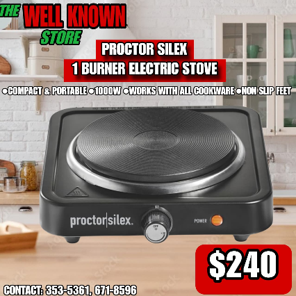Proctor Silex 1 Burner Electric Stove