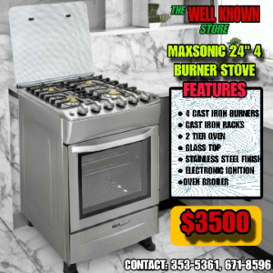 MAXSONIC 24″ STOVE – MAX-GS650S