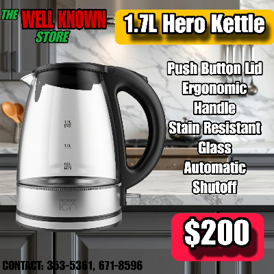1.7L Hero Glass Kettle