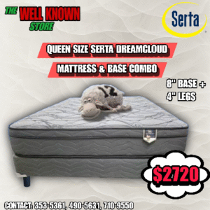 Queen Size Serta Dream Cloud Pillow Top Divan Combo