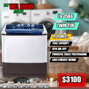 15kg LG Twin Tub WP15WAR