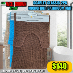 Scarlet Classic Chenille 2PC Bathroom Mat