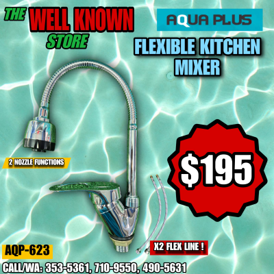 Aqua Plus Flexible Kitchen Mixer AQP-623