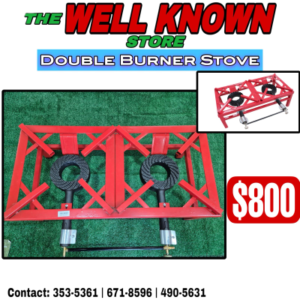 2 Burner Red Stove