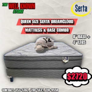 Queen Size Serta Dream Cloud Pillow Top Divan Combo