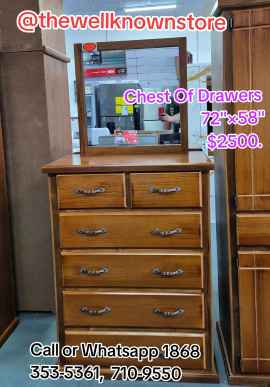 002 Teak Front Chest Of Drawers